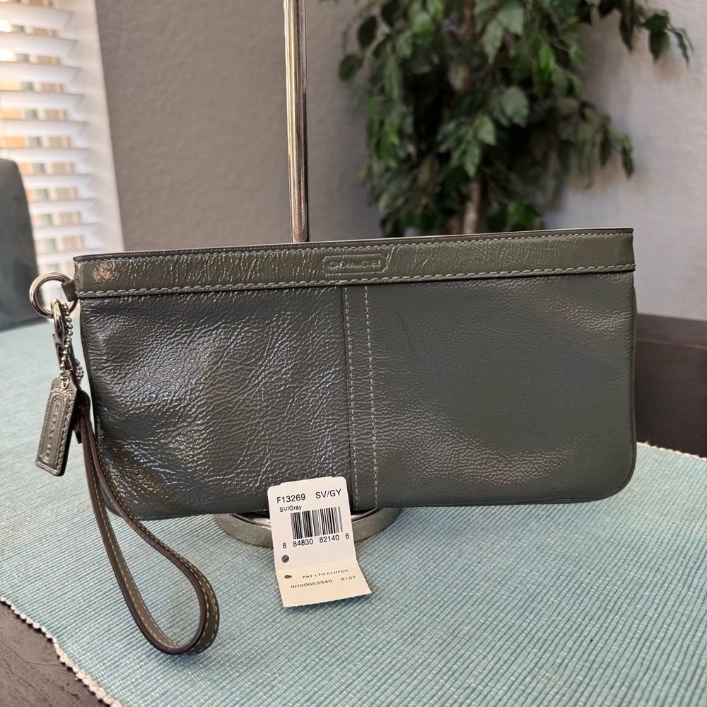 Coach Patent leather Wristlet clutch